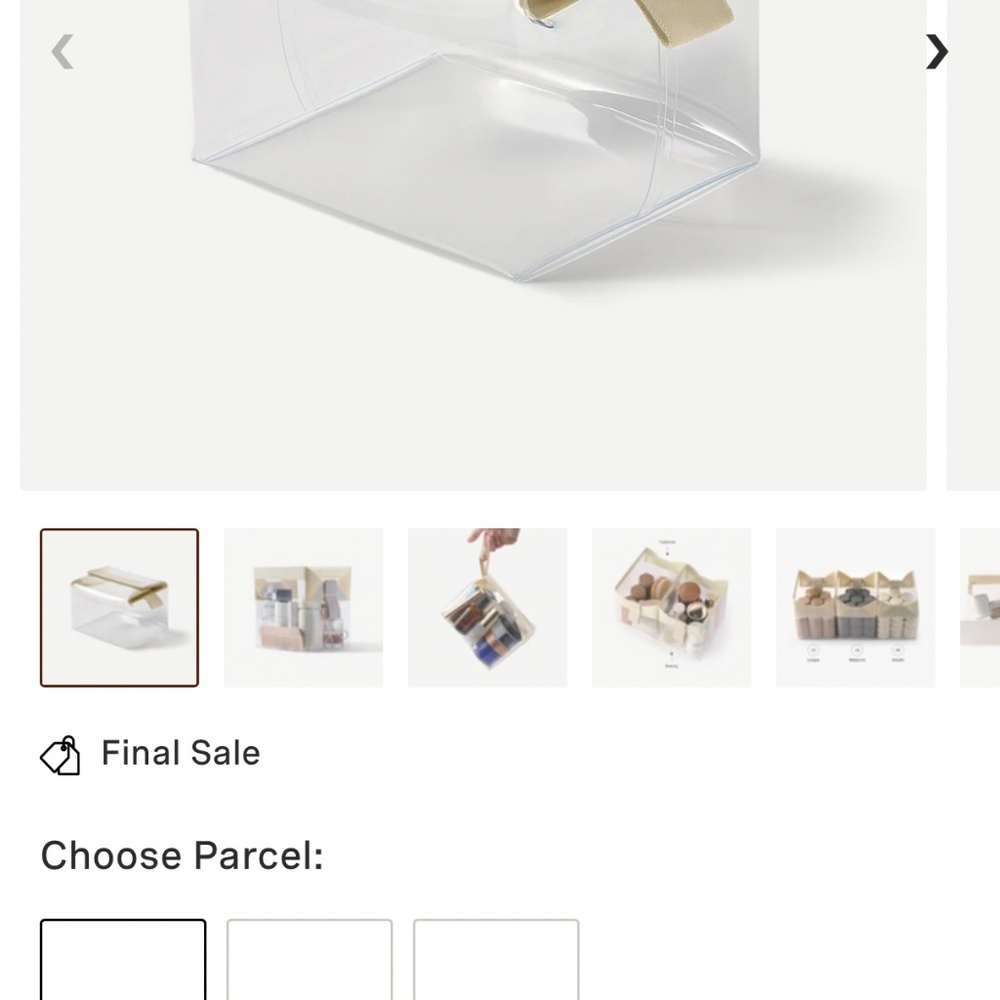 Cadence Parcel - Large, Pebble - Picture 2 of 2